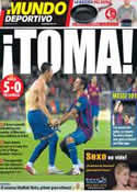 Portada Mundo Deportivo del 30 de Agosto de 2011