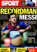 Portada diario Sport del 31 de Agosto de 2011