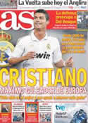 Portada diario AS del 4 de Septiembre de 2011