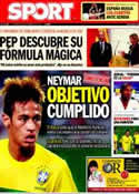 Portada diario Sport del 9 de Septiembre de 2011