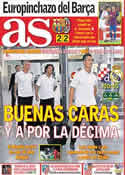 Portada diario AS del 14 de Septiembre de 2011