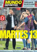 Portada Mundo Deportivo del 14 de Septiembre de 2011