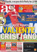 Portada diario AS del 16 de Septiembre de 2011