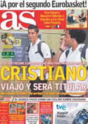 Portada diario AS del 18 de Septiembre de 2011