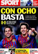 Portada diario Sport del 18 de Septiembre de 2011