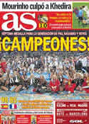 Portada diario AS del 19 de Septiembre de 2011