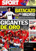 Portada diario Sport del 19 de Septiembre de 2011