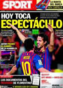 Portada diario Sport del 24 de Septiembre de 2011