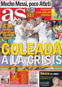 Portada diario AS del 25 de Septiembre de 2011