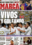 Portada diario Marca del 25 de Septiembre de 2011