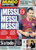 Portada Mundo Deportivo del 25 de Septiembre de 2011