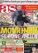 Portada diario AS del 27 de Septiembre de 2011