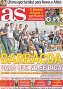 Portada diario AS del 1 de Octubre de 2011