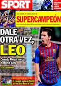 Portada diario Sport del 2 de Octubre de 2011