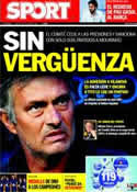 Portada diario Sport del 6 de Octubre de 2011