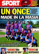 Portada diario Sport del 8 de Octubre de 2011