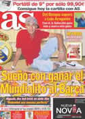 Portada diario AS del 9 de Octubre de 2011