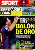 Portada diario Sport del 9 de Octubre de 2011