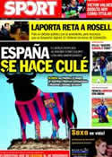 Portada diario Sport del 11 de Octubre de 2011