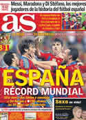 Portada diario AS del 12 de Octubre de 2011