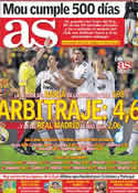 Portada diario AS del 13 de Octubre de 2011