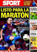 Portada diario Sport del 14 de Octubre de 2011