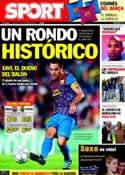 Portada diario Sport del 18 de Octubre de 2011