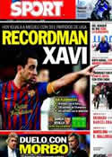 Portada diario Sport del 22 de Octubre de 2011