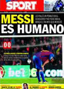 Portada diario Sport del 23 de Octubre de 2011