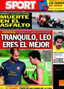 Portada diario Sport del 24 de Octubre de 2011