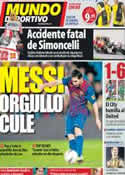 Portada Mundo Deportivo del 24 de Octubre de 2011