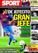 Portada diario Sport del 28 de Octubre de 2011