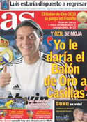 Portada diario AS del 1 de Noviembre de 2011