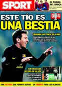 Portada diario Sport del 2 de Noviembre de 2011