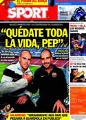 Portada diario Sport del 5 de Noviembre de 2011