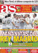 Portada diario AS del 7 de Noviembre de 2011