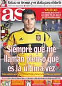 Portada diario AS del 11 de Noviembre de 2011
