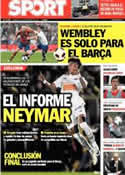 Portada diario Sport del 13 de Noviembre de 2011