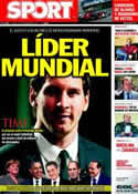 Portada diario Sport del 14 de Noviembre de 2011