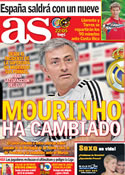 Portada diario AS del 15 de Noviembre de 2011