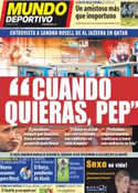 Portada Mundo Deportivo del 15 de Noviembre de 2011