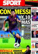 Portada diario Sport del 19 de Noviembre de 2011