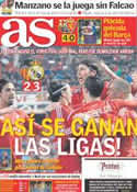 Portada diario AS del 20 de Noviembre de 2011