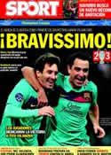 Portada diario Sport del 24 de Noviembre de 2011