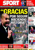 Portada diario Sport del 25 de Noviembre de 2011