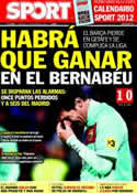 Portada diario Sport del 27 de Noviembre de 2011