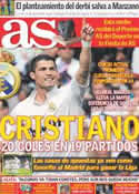 Portada diario AS del 28 de Noviembre de 2011