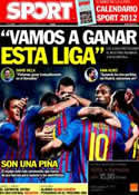 Portada diario Sport del 28 de Noviembre de 2011