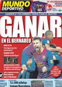 Portada Mundo Deportivo del 28 de Noviembre de 2011