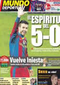 Portada Mundo Deportivo del 29 de Noviembre de 2011